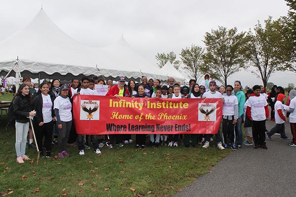 Liberty State Park Regional Walk Infinity Institute team photo