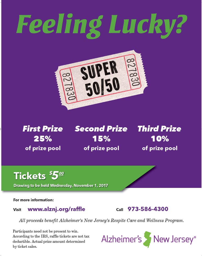 2017 Alzheimer's New Jersey 50/50 Raffle