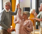 older couple dancing