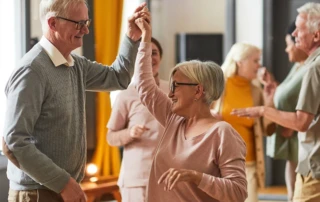 older couple dancing