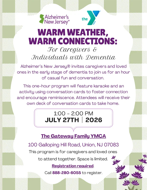 Warm Weather Connections flyer - July 27, 2026